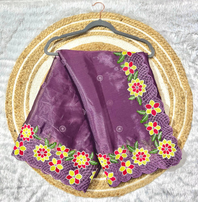 RK Creation Embroidered Berhampuri Pure Silk Saree(Multicolor)