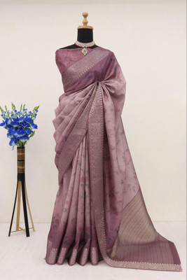 MITMAN CREATION Digital Print Bollywood Art Silk Saree(Pink)