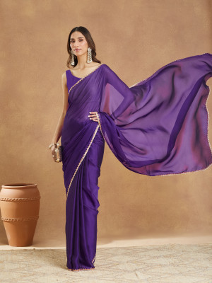 LOROFY Art Silk Solid Blouse Material