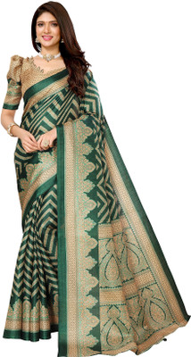 Priyashi Self Design Bollywood Art Silk Saree(Green)
