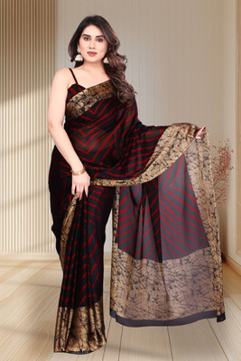 Yatay Printed Bollywood Chiffon, Georgette Saree(Multicolor)