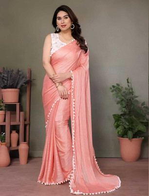 SHIVGANN Solid/Plain, Self Design Bollywood Viscose Rayon Saree(Multicolor)