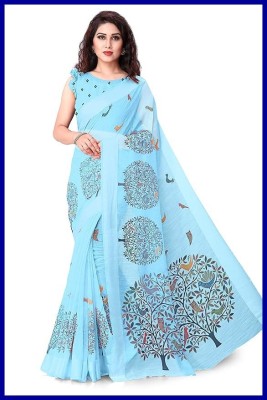 VINAYA Printed Bollywood Georgette Saree(Multicolor)