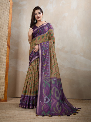 Dhanlaxmi sarees Digital Print Daily Wear Chanderi Saree(Multicolor)