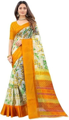 Grubstaker Self Design Daily Wear Cotton Silk Saree(Purple)