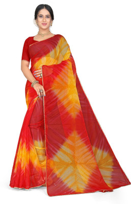womensaree Printed Daily Wear Organza Saree(Multicolor)