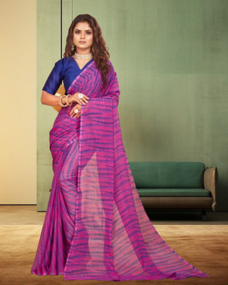 Jayu Printed Bollywood Georgette Saree(Pink)