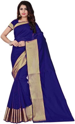 Alka Fashion Striped Daily Wear Cotton Silk Saree(Multicolor)