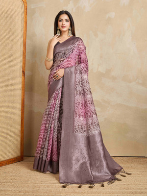 Tasrika Woven Bollywood Pure Cotton Saree(Maroon)