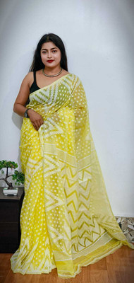 DAS TAXTILES Woven Jamdani Cotton Silk Saree(Multicolor)
