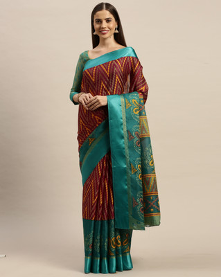 Rajnandini Printed Bollywood Art Silk Saree(Red)