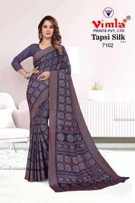 Vimla Printed Daily Wear Art Silk Saree(Blue)
