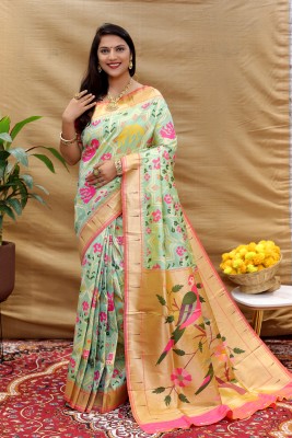 amirat Woven Patola Jacquard Saree(Multicolor)