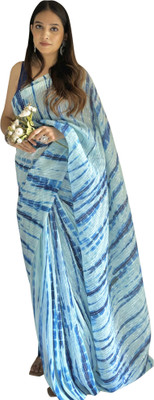 Divastri Woven Banarasi Cotton Silk Saree(Light Blue)