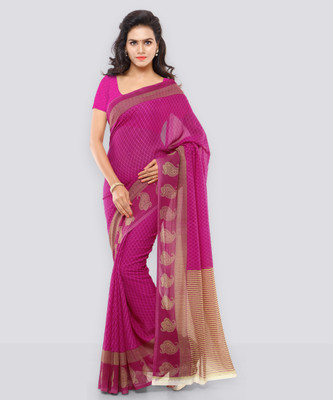 Anand Sarees Printed, Paisley Daily Wear Georgette Saree(Pink)