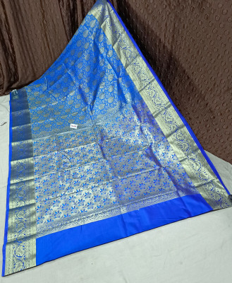 Spewim Woven Mysore Art Silk Saree(Light Blue)