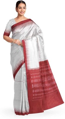 cottonsilk and khanduapata Self Design Sambalpuri Pure Cotton Saree(Pink)