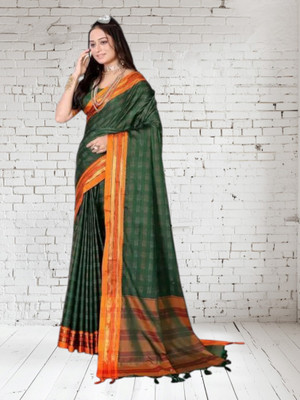 NEEL TEXTILES Self Design Bollywood Georgette Saree(Green)