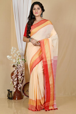 SSK Digital Print Bollywood Handloom Pure Cotton Saree(Multicolor)