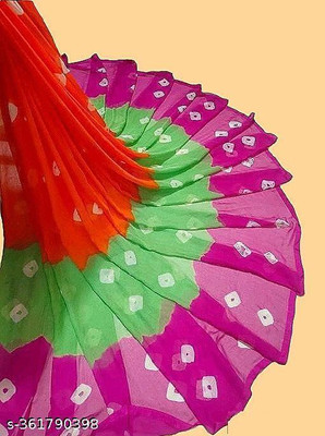 shree kalyan impex Color Block Bollywood Art Silk Saree(Multicolor)