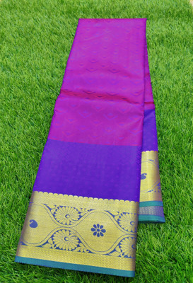 Uniqon Creations Embellished Kota Doria Cotton Silk Saree(Pack of 2, Blue)