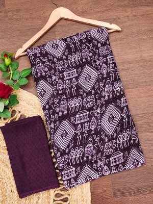 Anand Sarees Paisley Daily Wear Georgette Saree(Purple)