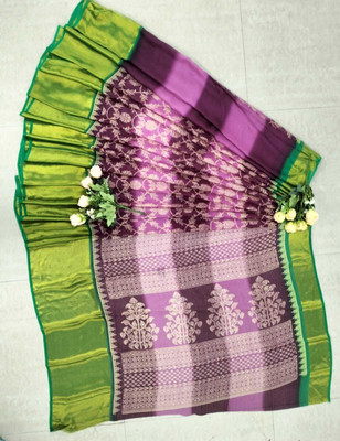 nirmal creation Floral Print Bollywood Chiffon Saree(Multicolor)