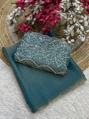 ShopGlobal Embellished Bollywood Art Silk Saree(Mustard)