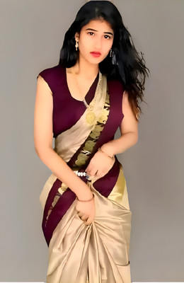 Mortal Textile Animal Print Chanderi Cotton Silk Saree(Blue)