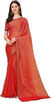 Indian Fashionista Printed Mysore Tussar Silk Saree(Red)