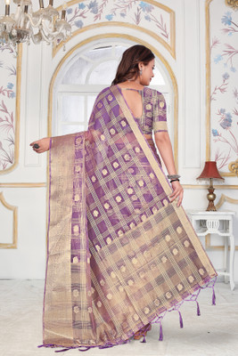 Aarunika SST Embroidered, Printed Bollywood Organza Saree(Light Blue)