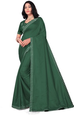 MAMTAIMPEX Self Design Bollywood Georgette Saree(Green)