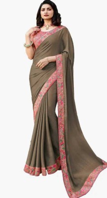 chiia Striped Bandhani Georgette Saree(Multicolor)