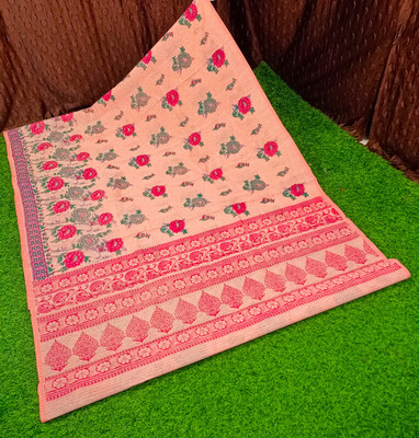 Spewim Woven Banarasi Cotton Silk Saree(Orange)
