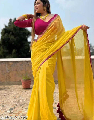 Juhi Collection Embroidered Kanjivaram Georgette Saree(Green)