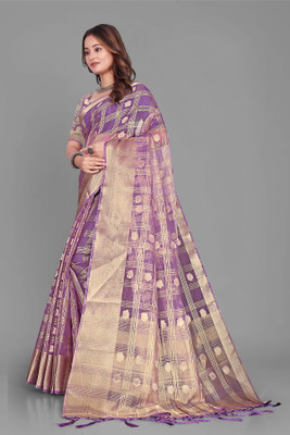 Aarunika SBT Solid/Plain Bollywood Organza Saree(Light Blue)