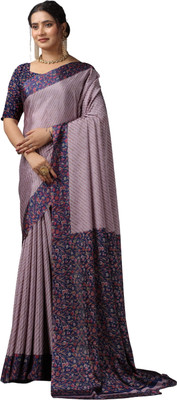 AVM SILK MILLS Printed Daily Wear Crepe Saree(Multicolor)