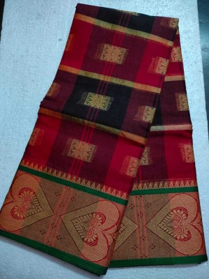 Ghosh handloom Self Design Tant Pure Cotton Saree(Maroon)