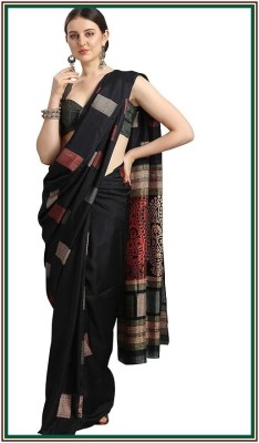 NAVII Embroidered Bollywood Dupion Silk Saree(Multicolor)