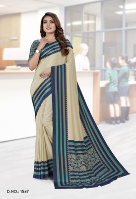 Vimla Printed Daily Wear Crepe Saree(Dark Blue)
