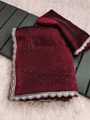 KHRITI FAB Organza Self Design Blouse Material