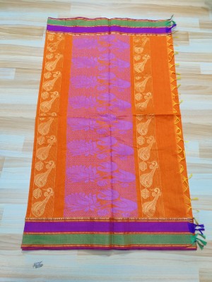 Jainithish Collections Woven Kota Doria Cotton Silk Saree(Multicolor)