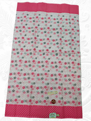 MAATARA TEXTILE AND COLLECTION Floral Print Bollywood Pure Cotton Saree(Multicolor)