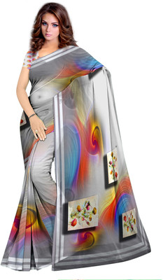 SCFO Digital Print Daily Wear Georgette Saree(Multicolor)