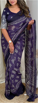 Tasrika Self Design Bollywood Georgette Saree(Purple)