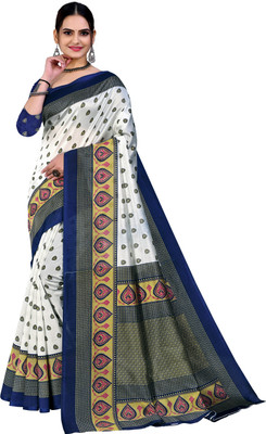 maayro Printed Mysore Art Silk Saree(Multicolor)
