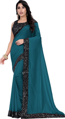 Aadishakti Fashion Solid/Plain Bollywood Art Silk Saree(Pink)