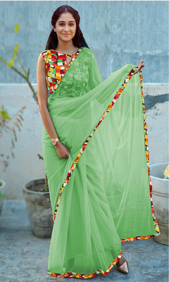 Angelsaree Embroidered Daily Wear Georgette Saree(Multicolor)