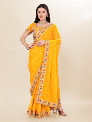 ZARISTACREATION Self Design Bollywood Cotton Silk Saree(Yellow)