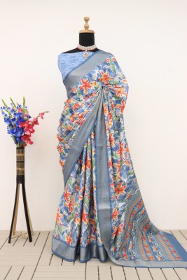 MAITRI CREATION Digital Print Banarasi Art Silk Saree(Multicolor)